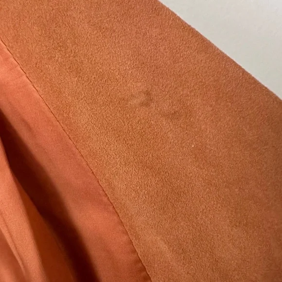 Eileen fisher 100% goat suede open cut jacket Womens size small - Picture 6 of 9